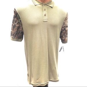 NWT Cabela’s XL Men’s Polo Camo Camouflage Hunting Camping Outdoors Athletic